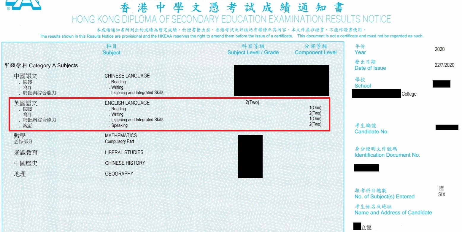 DSE result